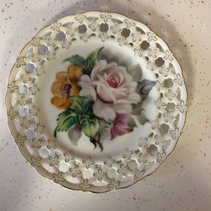 Vintage Hand Painted Glass Lefton China